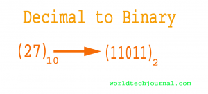 Read more about the article Conversion of number system – Decimal to Binary