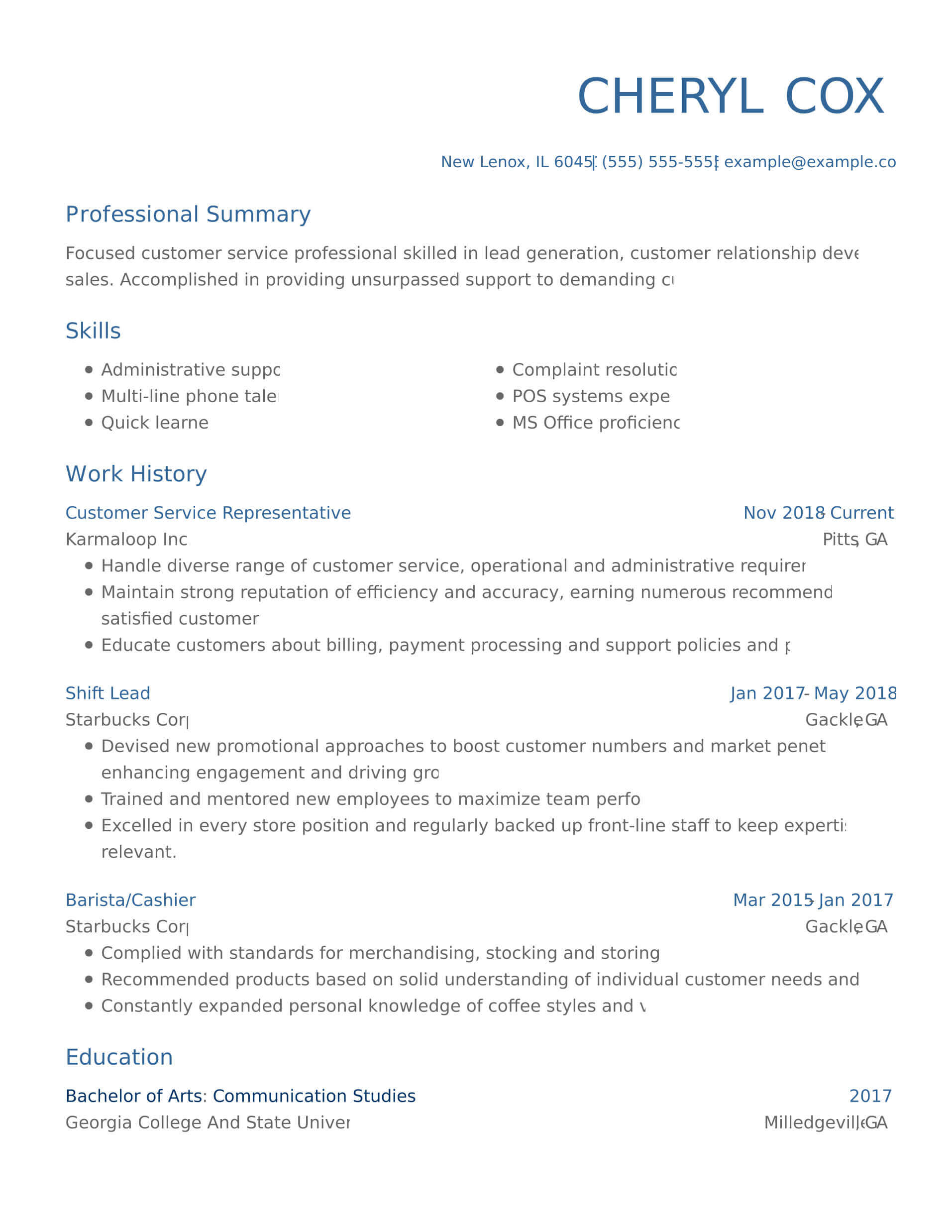 how to write profession resume