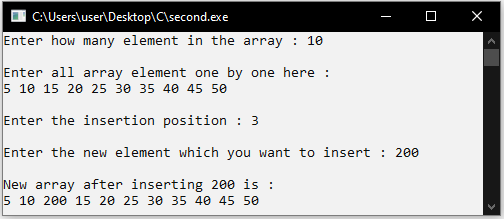 insert-an-element-in-array-c-program-to-insert-an-element-in-array